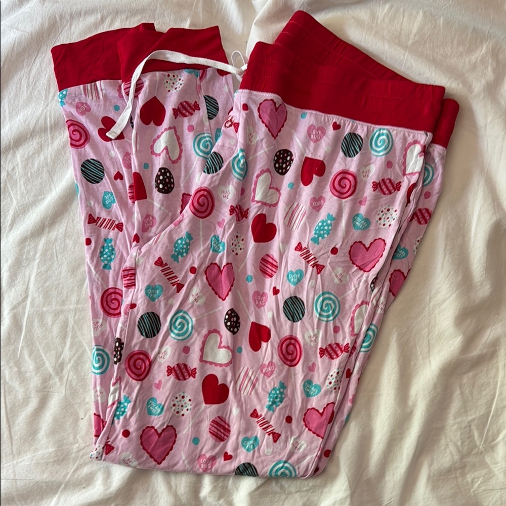 Little sleepies women’s Pajama Bottoms - Pink and Red
